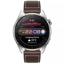 HUAWEI 48mm WATCH 3 Pro [eSIM Cellular; Wi-Fi GPS; Bluetooth] - Titanium Gray, Wristband:Brown Leather Strap