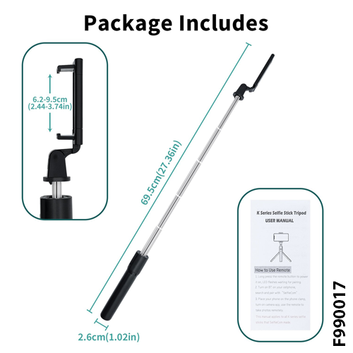 K07 Selfie Stick Integrated Tripod