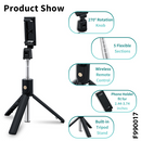 K07 Selfie Stick Integrated Tripod