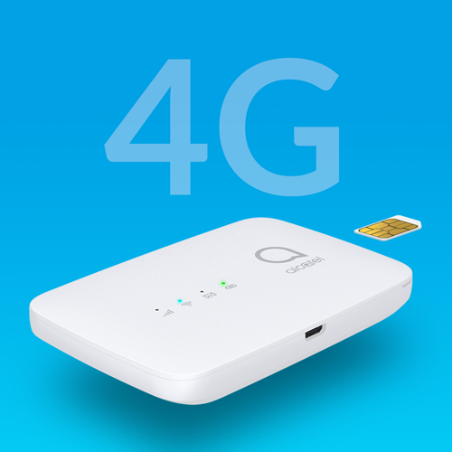Alcatel LINKZONE 4G LTE MW45V-Cat4 Mobile Wi-Fi Router | Mobile WiFi Hotspot - White