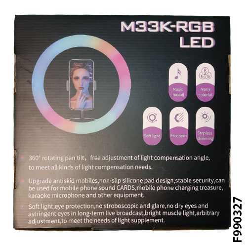 M33K-RGB LED Musical Model Ring Light with Stand and Remote Control